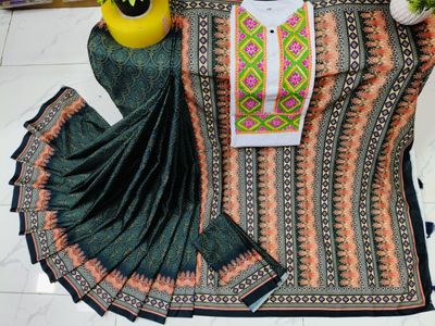 Sharee Panjabi Couple with Blouse Piece_img_7