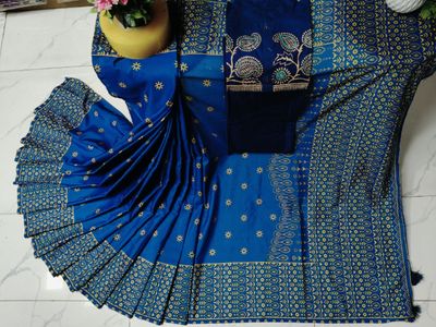Sharee Panjabi Couple with Blouse Piece_img_9