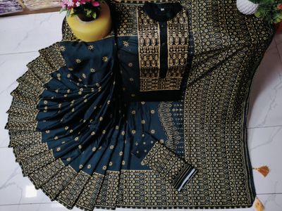 Sharee Panjabi Couple with Blouse Piece_img_17