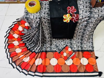 Sharee Panjabi Couple with Blouse Piece_img_21
