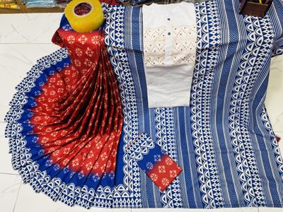 Sharee Panjabi Couple with Blouse Piece_img_22