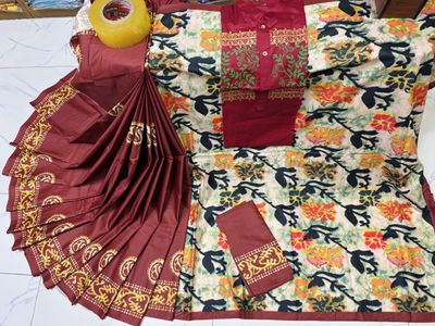 Sharee Panjabi Couple with Blouse Piece_img_23