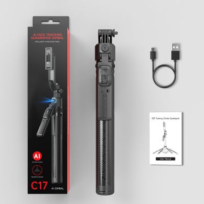 YE C17 Ai Face Tracking Gimbal Selfie Stick Tripod_img_4