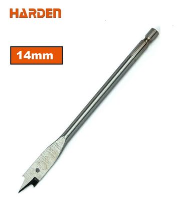 HARDEN Flat Wood Bit, ( 10 | 12 | 14 | 16 | 18 | 19 | 20 | 22 | 25mm ), length 150mm, 1/4" hex shank; 613010_img_6
