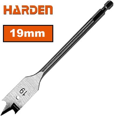 HARDEN Flat Wood Bit, ( 10 | 12 | 14 | 16 | 18 | 19 | 20 | 22 | 25mm ), length 150mm, 1/4" hex shank; 613010_img_11