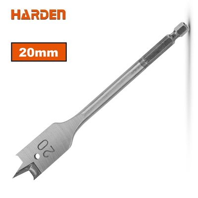 HARDEN Flat Wood Bit, ( 10 | 12 | 14 | 16 | 18 | 19 | 20 | 22 | 25mm ), length 150mm, 1/4" hex shank; 613010_img_12