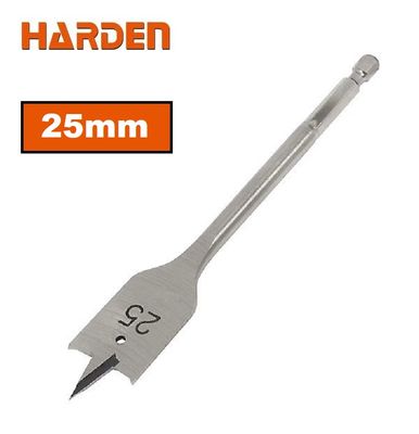 HARDEN Flat Wood Bit, ( 10 | 12 | 14 | 16 | 18 | 19 | 20 | 22 | 25mm ), length 150mm, 1/4" hex shank; 613010_img_17
