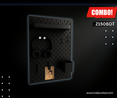 14×22 Inch Melamine PegBoard Combo – Premium Compact Organizer | InDecorBD_img_2