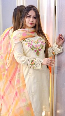 Elegant AC Cotton Three Piece for Women – Computer & Sequence Embroidery Work ✨👗🧵_img_0