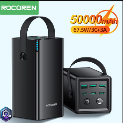 Rocoren 50000mAh (3C+3A) 67.5W Power Bank_img_0