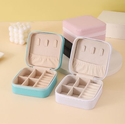 1pcs Portable Jewelry Storage Box Travel Storage Organizer Jewelry Case Earrings Necklace Ring Jewelry Organizer_img_0