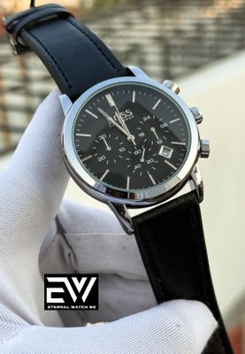 BOSS 3 CHRONO BLACK BELT BLACK DIAL SILVER CASE_img_0