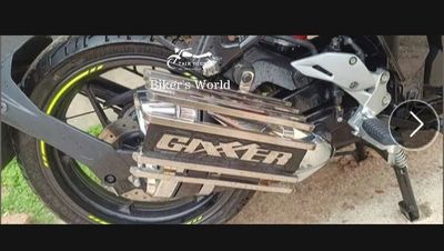 Premium Heavy SS Silencer Gourde For Suzuki Gixxer All Model_img_1