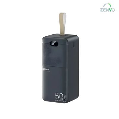 Remax RPP-117 Piloteer Series 50000mAh 27W Fast Charging Power Bank -Black Color_img_0