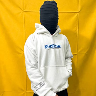 THE SUPREME OVERSIZED DROPSHOULDER HOODIE WHITE_img_3