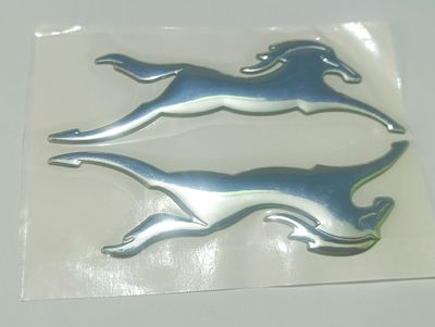 2PS TVS Apache Horse Side Badge Logo/Decal Model Emblem 3D Adhesive Both Side of Petrol Tank Monogram Sticker for Bikes_img_0