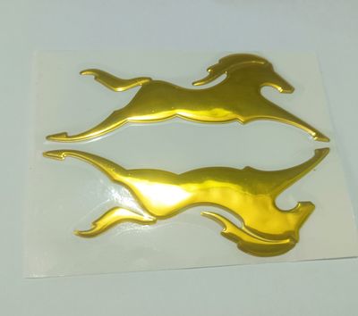 2PS TVS Apache Horse Side Badge Logo/Decal Model Emblem 3D Adhesive Both Side of Petrol Tank Monogram Sticker for Bikes_img_2