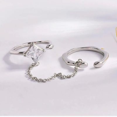silver adjustable chain ring_img_2