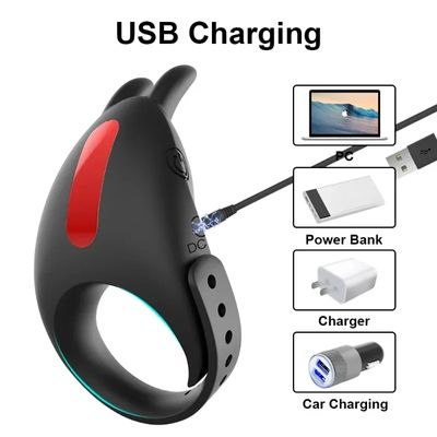 Adjustable Cock Ring for Men Remote Control Vibrating Penis Rings for Ejaculation Delay Testis Stimulation Sex Toy for Couples_img_1