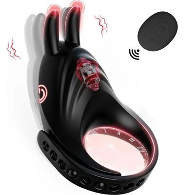 Adjustable Cock Ring for Men Remote Control Vibrating Penis Rings for Ejaculation Delay Testis Stimulation Sex Toy for Couples_img_4