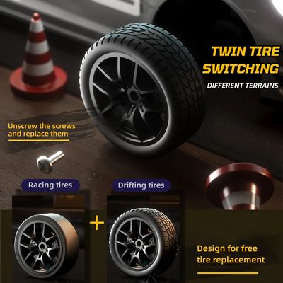 Porsche 911 GT3 RS 4WD RC Drift Car With Tires & Traffic Cones_img_3