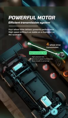 Porsche 911 GT3 RS 4WD RC Drift Car With Tires & Traffic Cones_img_10