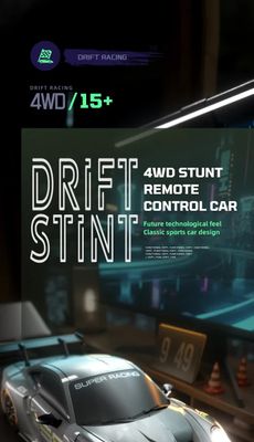 Porsche 911 GT3 RS 4WD RC Drift Car With Tires & Traffic Cones_img_8