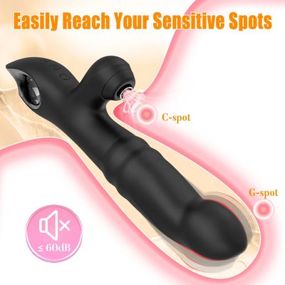 Female Clit Sucker Rabbit Vibrator Vibrating Sucking Swing Vagina GSpot Dildo Masturbator Three Motor Massager Sex Toy for Women_img_4