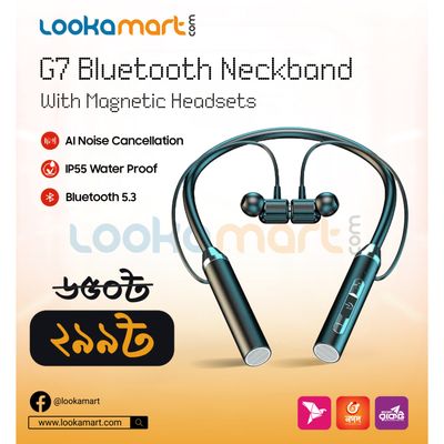 G7 Bluetooth Neckband With Magnetic Headsets_img_0