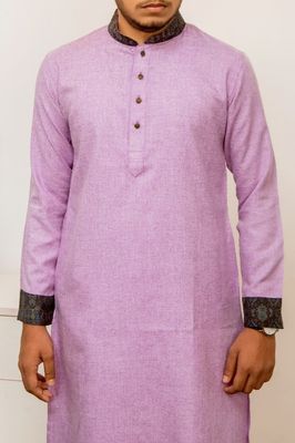 Men's majestic Panjabi - Lavender_img_2