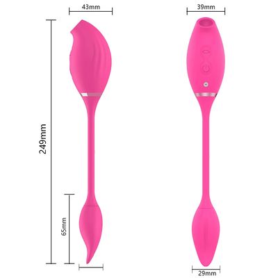 2 IN 1 Clitoral G Spot Sucking Vibrator with Vibrating Love Egg Oral Sex Clit Nipple Sucker Stimulator Vagina Sex Toys for Women_img_3