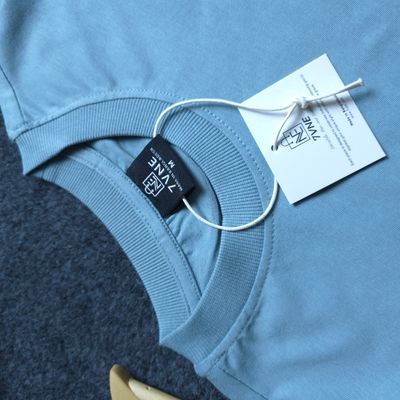 Solid (Stone Blue) Premium Oversized Drop Shoulder T-shirt (WITHOUT BOX)_img_1