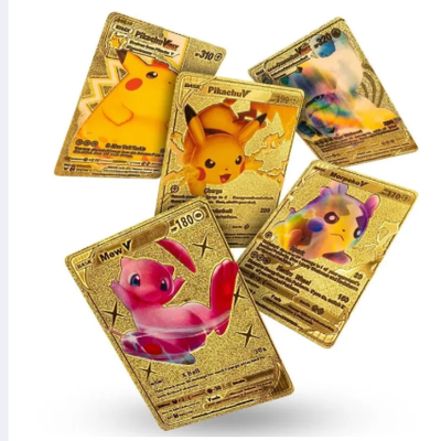 55 Pcs Pokemon Golden Cards Gold Foil Set English Version_img_4