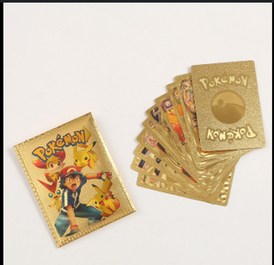 55 Pcs Pokemon Golden Cards Gold Foil Set English Version_img_12
