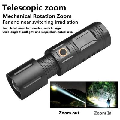 Strong Light Lamp T40 LED Flashlight USB Rechargeable Ultra-Bright Torch High Power Lantern Built-in Lithium Batteries_img_0