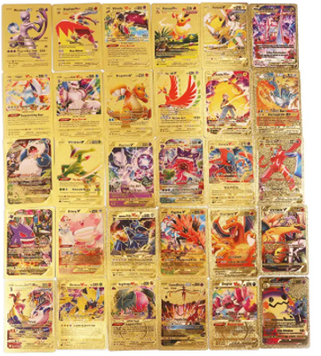 55 Pcs Pokemon Golden Cards Gold Foil Set English Version_img_8