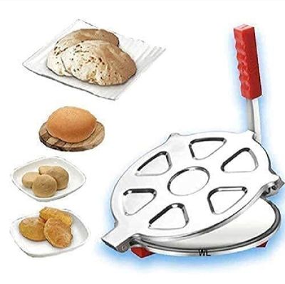 Modern Innovator Manual High Grade Stainless Steel Puri Press Maker Ruti Making Press Machine Khakhra,Thepala Roti Machine_img_4