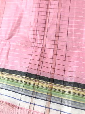 Cotton Lungi Pink with Multicolored Stripes: Sirajganj | Palli_img_3