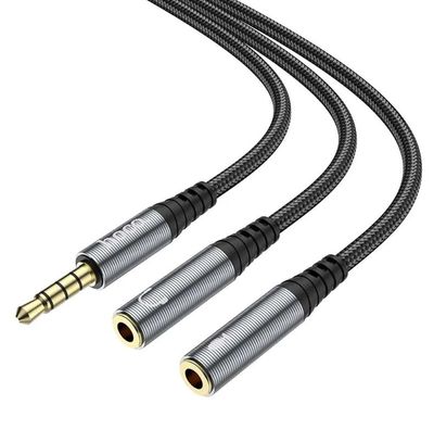 HOCO UPA21 3.5mm male to 2*3.5mm female Audio Cable Adapter_img_0