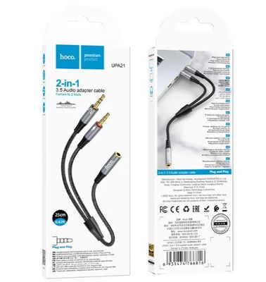 HOCO UPA21 3.5mm female to 2*3.5mm male Audio Cable Adapter_img_1