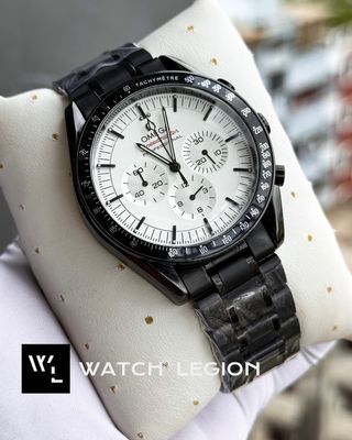 OMEGA CHAIN CHRONOGRAPH BLACK BODY WHITE DIAL_img_0
