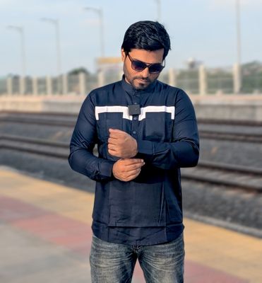 Double pocket contrast katua nevy blue color_img_1