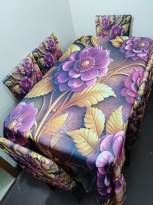 3D Digital Printed Dining Chair Table Cover_img_0