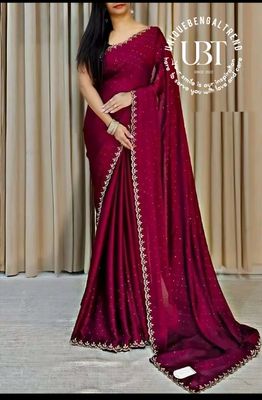 প্রিমিয়াম ওয়েটলেস জর্জেট শাড়ি_img_1