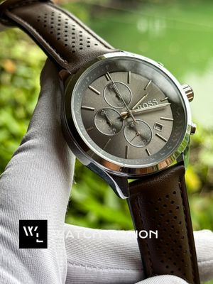 BOSS BROWN BELT GREY DIAL_img_1