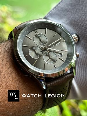 BOSS BROWN BELT GREY DIAL_img_2