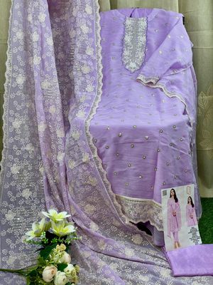 Semi –Embroidery & Sequence Work Party dress_img_11