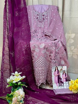 Semi –Embroidery & Sequence Work Party dress_img_0
