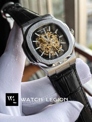 PATEK AUTO SKELETON BLACK BELT BLACK DIAL_img_0