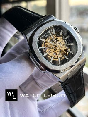 PATEK AUTO SKELETON BLACK BELT BLACK DIAL_img_1
